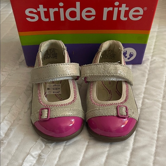 Stride Rite Other - Stride Rite Pink and Gold Kids Dress Shoes